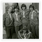 1979 - dorostenky: Semerádová, Machyniáková, Bartošová, Veselá, korm. Sedláčková