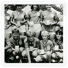 1981 - Družba v Piešťanech - 8+jky: Suchá, Hyžová, Garajová, trenér Okleštěk + výběr ČSSR