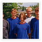 1999 - Mezinárodní regata Brno - 4xdci: trenér Brázda, Antoš, Malíšek J., Sklenář, Kuchyňka
